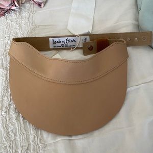 Lack of Color Leather Visor
